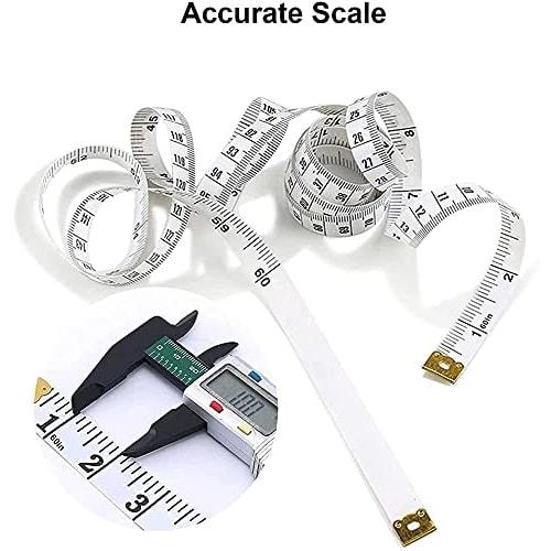 U-K 1pc Soft Measuring Tape 60 Inch/150cm Double-Sided Pocket Measuring Tape Tailor's Tape Measure Craft Cross Waist Body Measurement Durable and Conv
