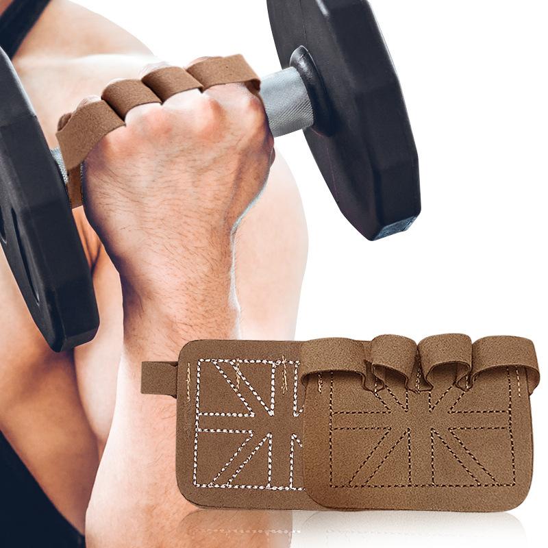 Sports Four-finger and Half-palm Gloves Anti-slip and Anti-cocoon Weight Lifting Fitness Pull-up Horizontal Bars Palm Guard Auxiliary Gloves