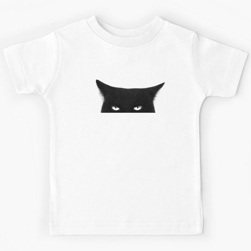 Angry black cat Kids T-Shirt 130