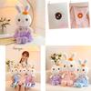 Cute Sweetheart Rabbit Plush Toy Stuffed Bunny Doll For Girls
