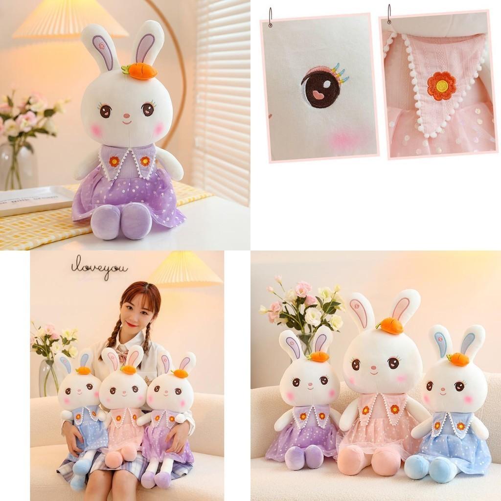 Cute Sweetheart Rabbit Plush Toy Stuffed Bunny Doll For Girls
