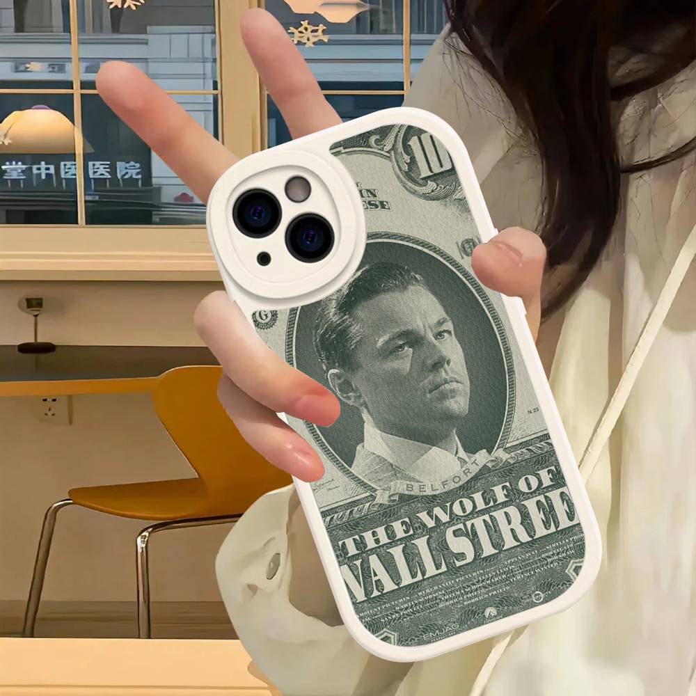 Classic Movie W-Wolf Of W-Wall S-Street Leather Phone Case For IPhone 16 15 14 17 Pro Max 11 12 Mini Plus Soft Shell
