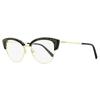 Women S Brow Line eyeglaSSeS Sk5363 032 Gold Black 53mm 032
