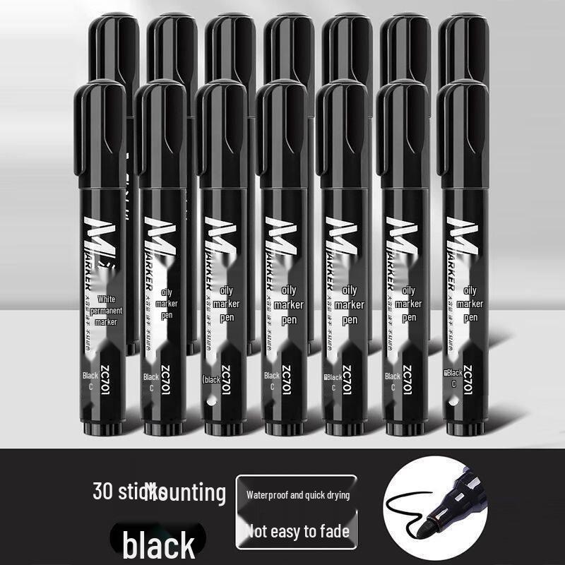 Waterproof Quick-Dry Oil-Based Broad Tip Marking Pen for Express Logistics