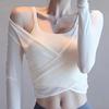 Yoga Clothes Women's Tops 1011 Spring Pilates Training Blouse Fitness Long-sleeved Sports Two-piece Set High Elastic Quick Drying