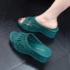 Ladies' Fashion Slope Heel Sandals - Open Toed Thick Soled Shoes with Breathable PVC Material, Comfortabl… More