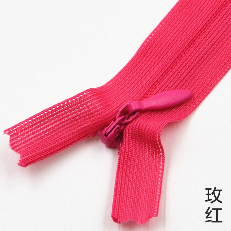 No. 3 Color Invisible Zipper 25Cm Knitted Edge Women'S Clothes Pocket Skirt Zipper Zipper 20 Colors Optional