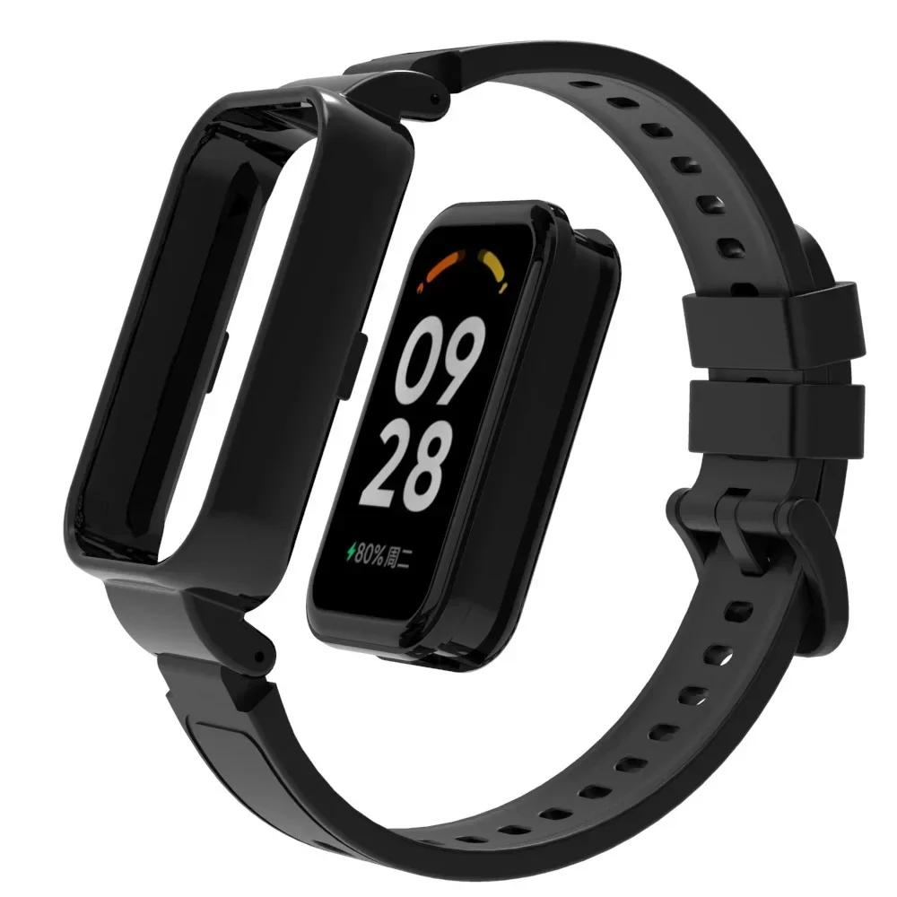 Curea de ceas din silicon Pentru Redmi Smart Band 2 Brățară sport de înlocuire Pentru Xiaomi Smart Band 8 Active Accesorii husă moale