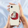 For iPhone 16e Case Casual Cat Pattern Printing Straight Edge TPU Phone Back Cover