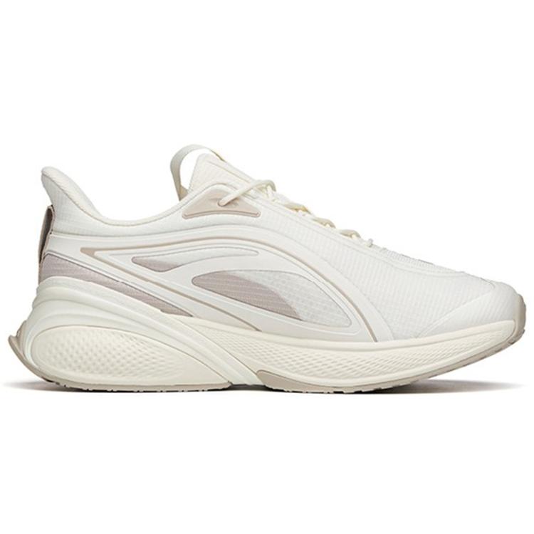 Anta C37 2.0 Comfortable Cushioning Slip Resistant Abrasion Resistant Breathable Low top Running Shoes Men's White Gray 112145537R-9