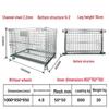 Jundingying Wheel-less Folding Workshop Storage Cage