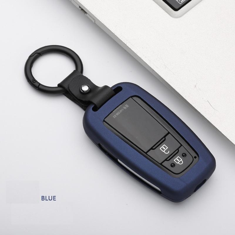 Carbon Fiber Alloy Remote Car Key Cover Case For Toyota CHR C-HR Prado Prius Camry Corolla RAV4 2018 2019 2020 Accessories