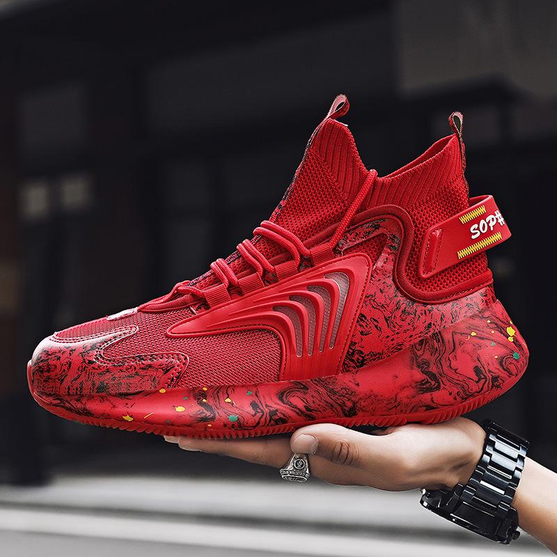 Shoes Men's plus Size Popcorn Sneaker Four Seasons Couple Running Shoes Basketball Shoes Men's Shoes Sneaker