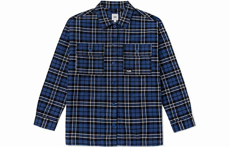 Vans Shirts Women s Blue Lapel Moderate Other VN0A7TNT2T9 S