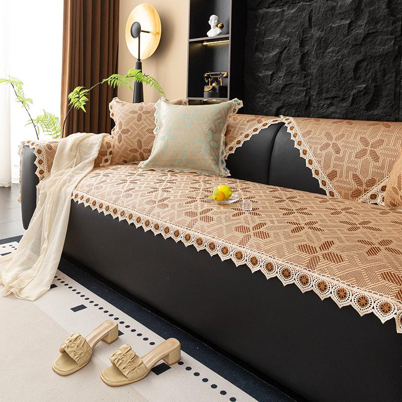 New Summer Rattan Mat Sofa Cushion Mat Non-Slip Seat Cushion Simple Modern Summer Cover Towel Cover Cloth