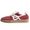 Leather Retro Red Women's Summer New Breathable Versatile Lace-up Heightening Casual Shoes