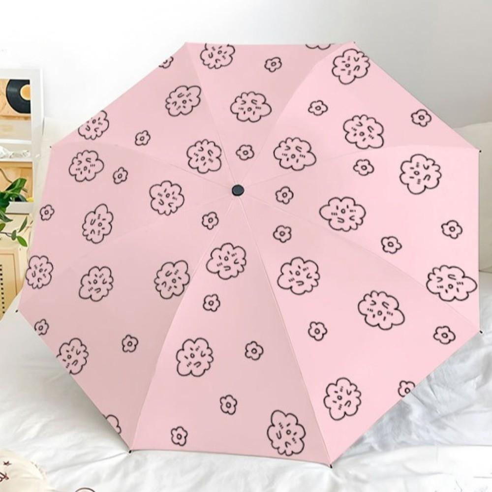 Fully Automatic UV Protection Umbrella Cartoon Pattern Sun Protection Umbrella  Travel