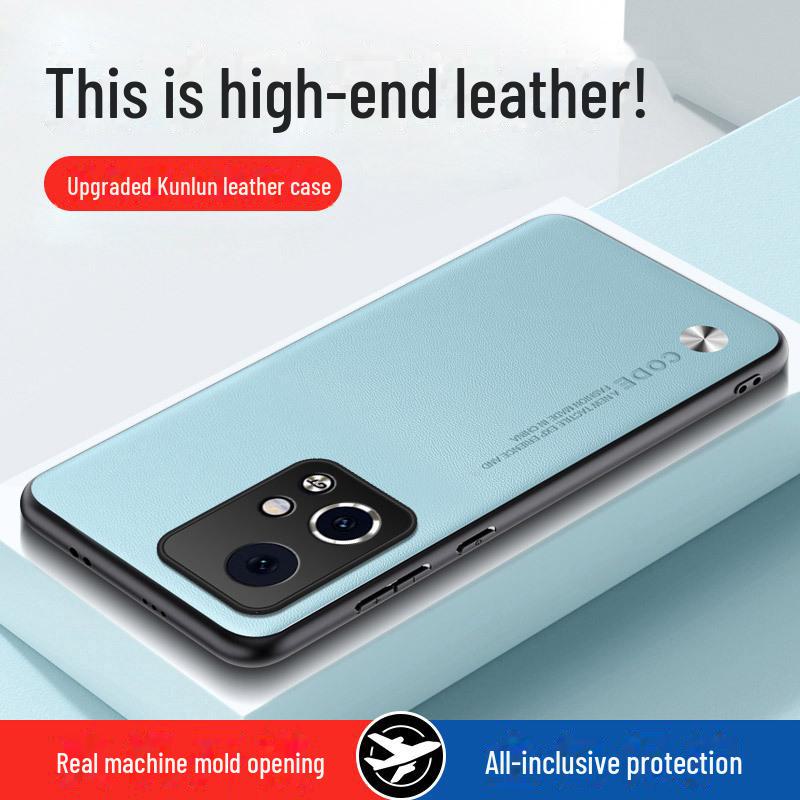 Honor 90GT Leather Protective Cover for Men with Kevlar - Fits Honor 80/70/100pro Mobile Phone Case.