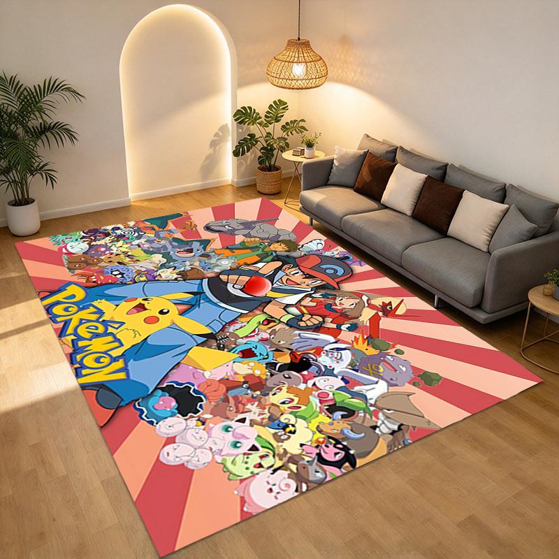 Pokemon World Living Room Nonslip Area Rug Soft Carpet For Bedroom Game Playroom Sofa Office Home Decor Doormat Christmas Gift C926395
