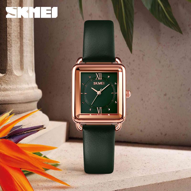 

Pointer quartz movement simple waterproof Japanese and Korean Douyin retro square pin buckle women s quartz watch красный