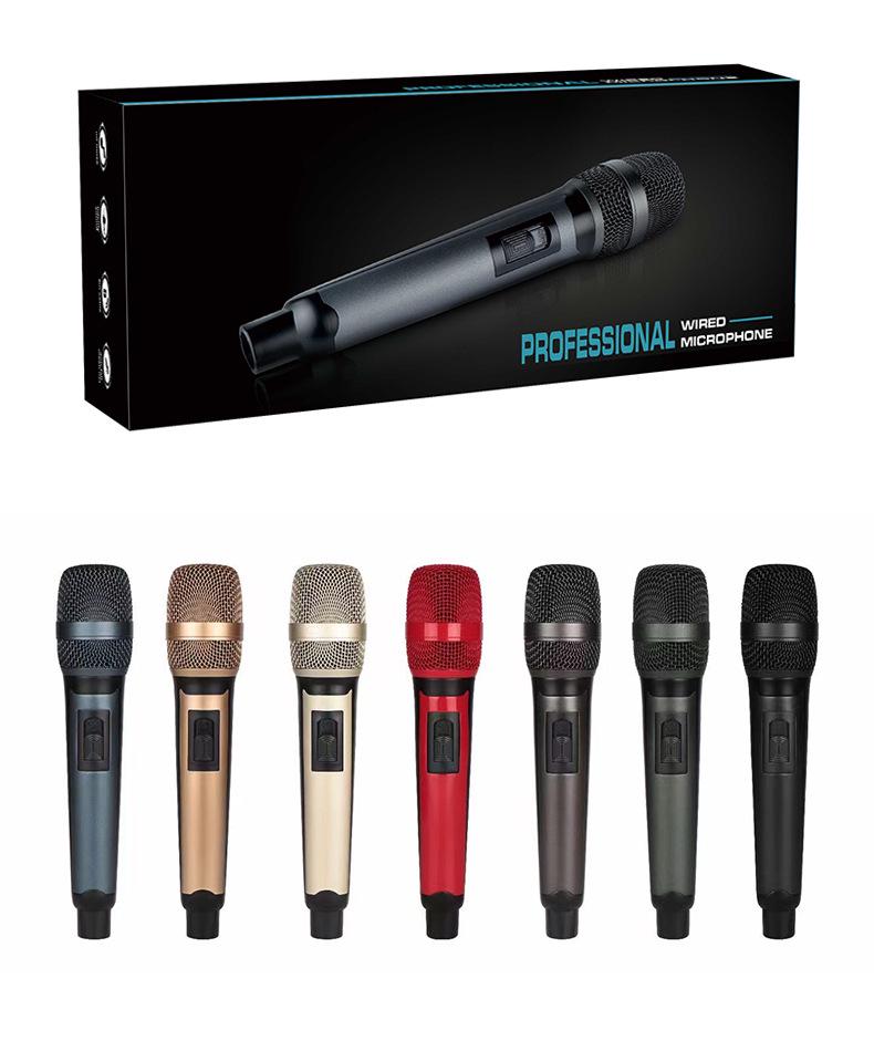 High-Quality Dynamic Wired Microphone for Professional Stage and Outdoor Live Performances