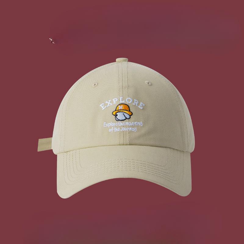 Spring New High end Letter Embroidered Baseball Cap Korean Version Versatile Face Showing Small Fashionable Commuter Baseball Hat for Women