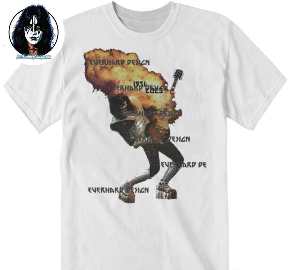 Rare T Shirt White Ace Frehley All Size Cotton Men S-5XL Gifl Unisex T-Shirt L