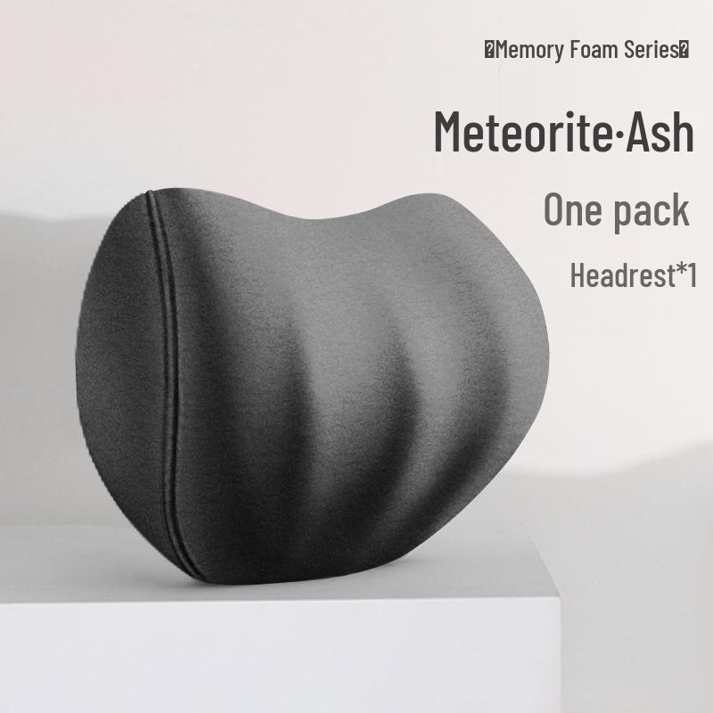 Cloud-Like Suede Memory Foam Headrest & Lumbar Support: Breathable Universal Car Cushion & Neck Pillow