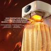 Portable electric clothes dryer featuring 360° hot air circulation, a timer function, and a foldable design.