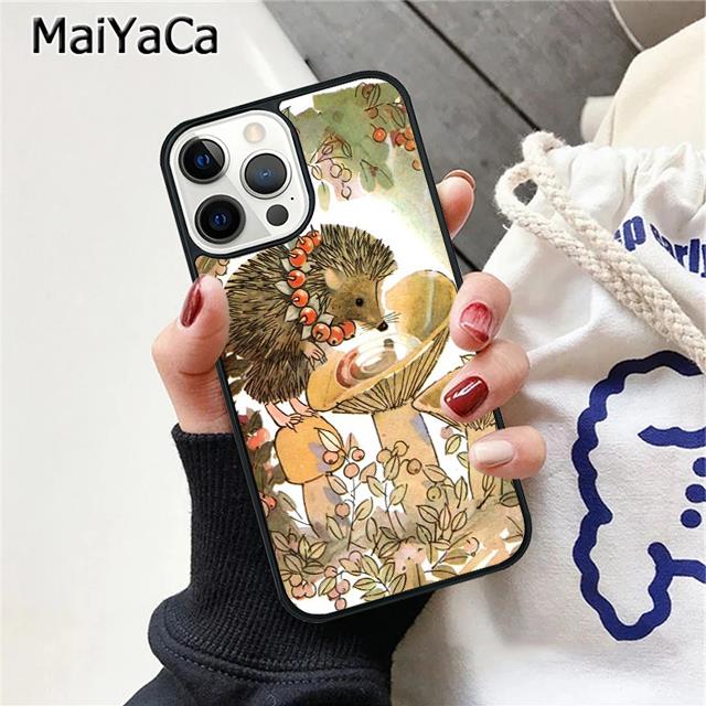 Hedgehog Phone Case Cover For iPhone 17 Air 16 15 plus 11 12 13 14 pro max  coque