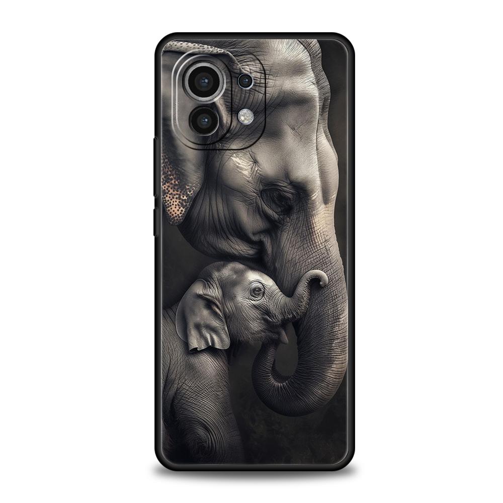 

Чехол для телефона для Xiaomi Mi 17 Pro Max 15 14 13 12 11 Ultra 15T 14T 13T 12T 11T Pro Lite Мягкий ТПУ корпус Животное Слон Capas Xiaomi 15 Pro