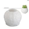 Pratici Vasi da Fiori a Vite Stampo Robusto in Silicone Materiali Artigianali in Gesso Cemento per Giardino e Decorazione Interna