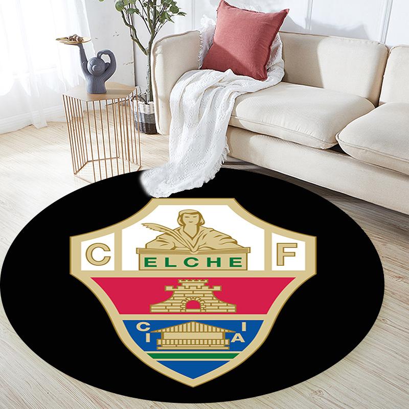 Elche club Round Area Rug Under Office Chairs Bedroom Living Room Home Decor