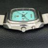 VINTAGE RICOH R31 AUTOMATIC JAPAN MENS SEA GREEN COLOR DIAL WATCH A500611-5 R153-a500611