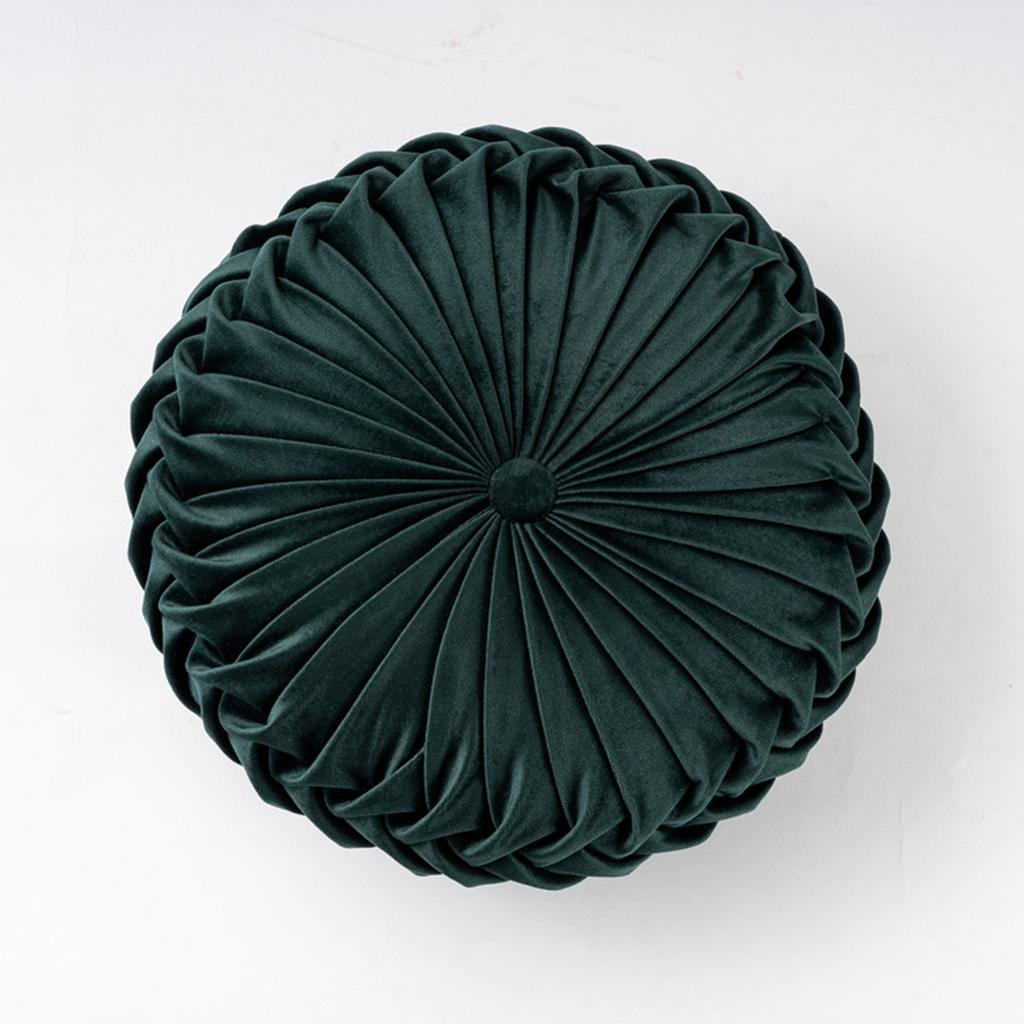 40cm Round Pumpkin Pillow Button Pillow Solid Color Drifting Window Tatami Cushion Thickened Chair Cushion