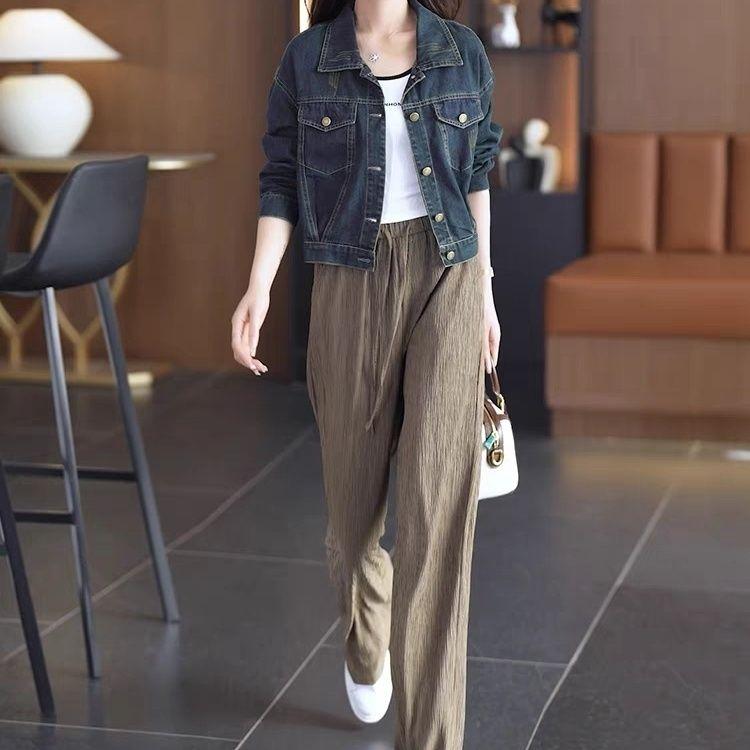 Neueste Frauen Denim Jacken Frühling und Herbst Kurze Damen Lose Mäntel Dünne Frauen Schlanke Jacken