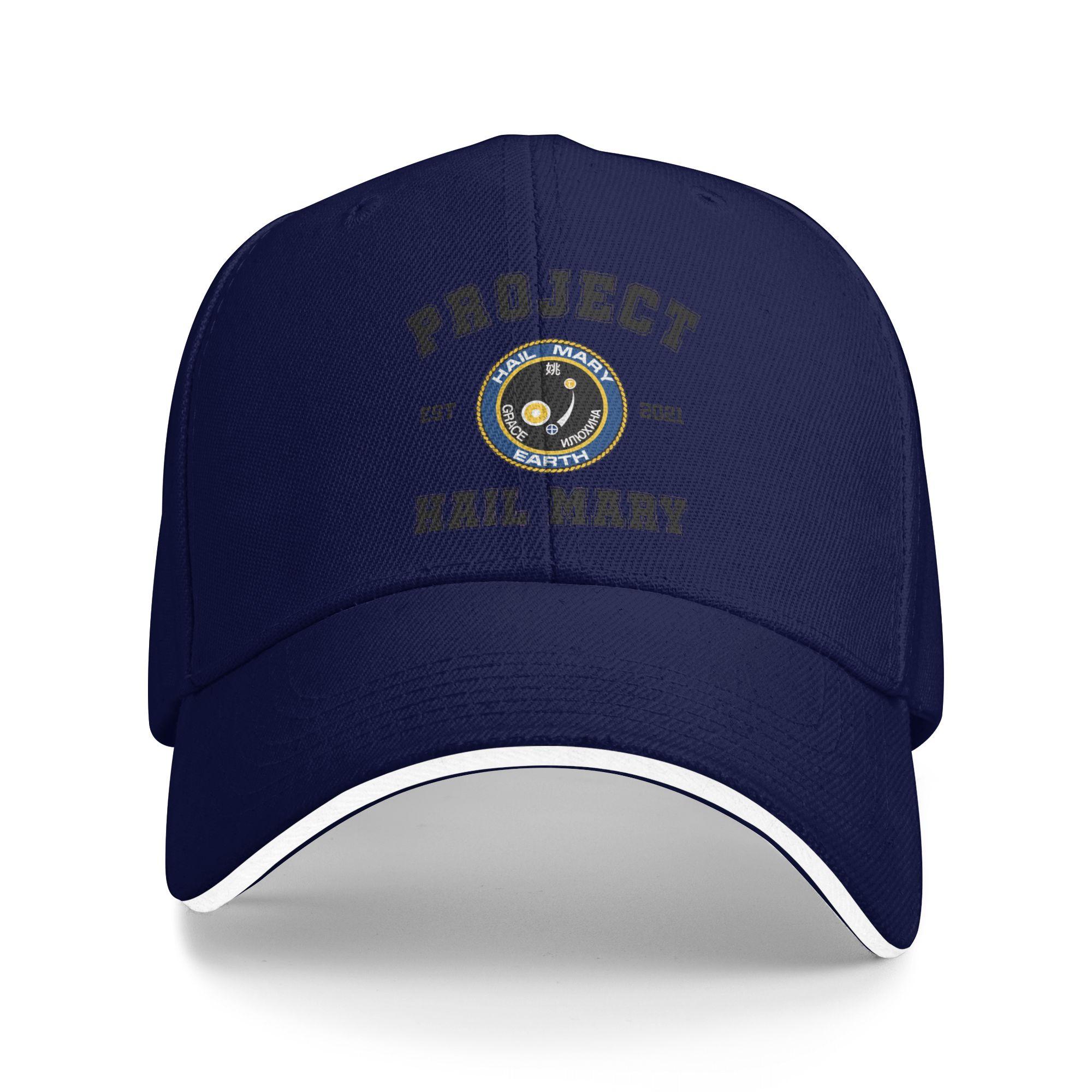 

Project Hail Mary Athletic Logo Sun Baseball Cap Spring Classic Trucker Hat For Men Adult Outdoor Sport Baseball Caps As Picture темно-синього кольору