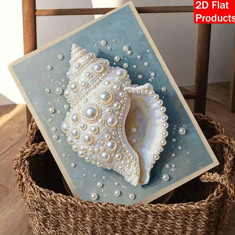 Pearl Painting Kit Seashell Design DIY Handmade Home Decoration Painting