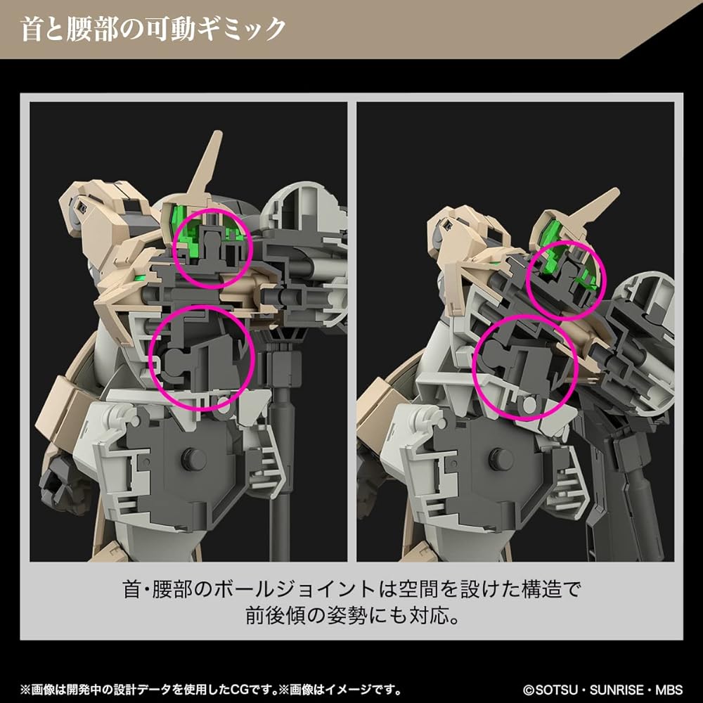 Bandai Spirits HG Mobile Suit Gundam Witch from Mercury Demibarding 1/144 Scale Color-Coded Plastic Model Kit