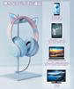 Cat Ear Bluetooth Gaming Wireless Detachable Rainbow Color LED Adjustable Call Day Japanese Instruction Manual Included Headphones, Over-Ear, 5.1