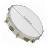 Wooden Tambourine White Drumhead with Metal Discs Handheld Hand Drum