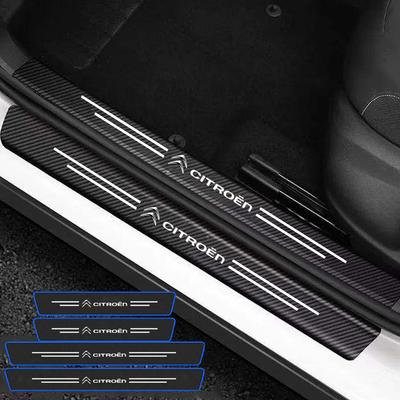4PCS Car Door Sill Protective Films Stickers For C3 C4 C5 C1 C2 Berlingo Celysee Xsara Picasso Aircross Auto Accessories
