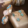CQ420 Leisure and Fashion Women Watch Alloy Maple Leaf Bracelet Quartz Watch Light Luxury Clock Giftwatches for Woman