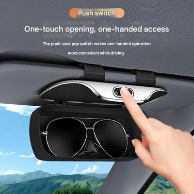 Cutie de Depozitare Accesorii Parasolar Auto Universală Ochelari Ochelari Cutie de Protecție Depozitare Auto Multifuncțională Cutie Depozitare Facturi Accesorii Interioare Auto