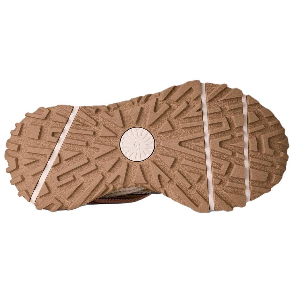 UGG Retrofi Cow Split Leather Round Toe Versatile Low Top Casual Shoes Women sneaker Brown 1175118-SRPF