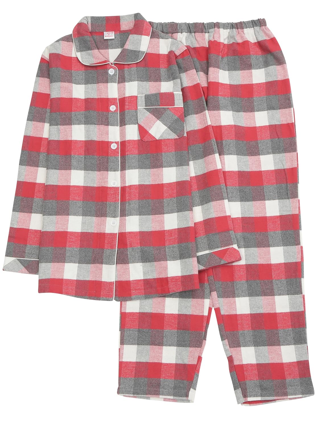 

Gifts of Brilliance Thick Winter Pajamas with Long Sleeves Red Women s High-Quality (Small, Gray) PJ_3368