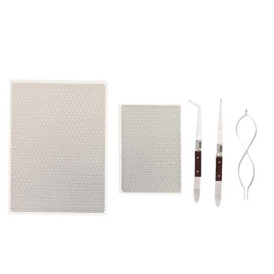 Jewelry Soldering Kit with Soldering Block Cross Lock Tweezers Soldering Supplies Parts Solder