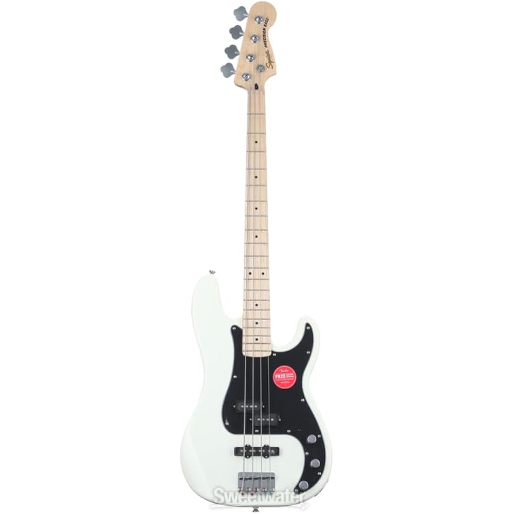 Squier by Fender Electric Bass Affinity Series™ Precision Bass® PJ, Maple Fingerboard, Black Pick...