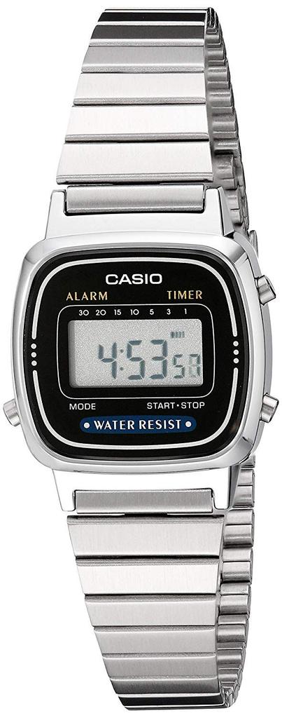 CASIO STANDARD Digitální Quartz Dámské Hodinky LA670WA-1 Černé