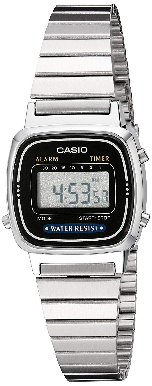 

CASIO STANDARD Цифровые кварцевые женские часы LA670WA-1 Черные